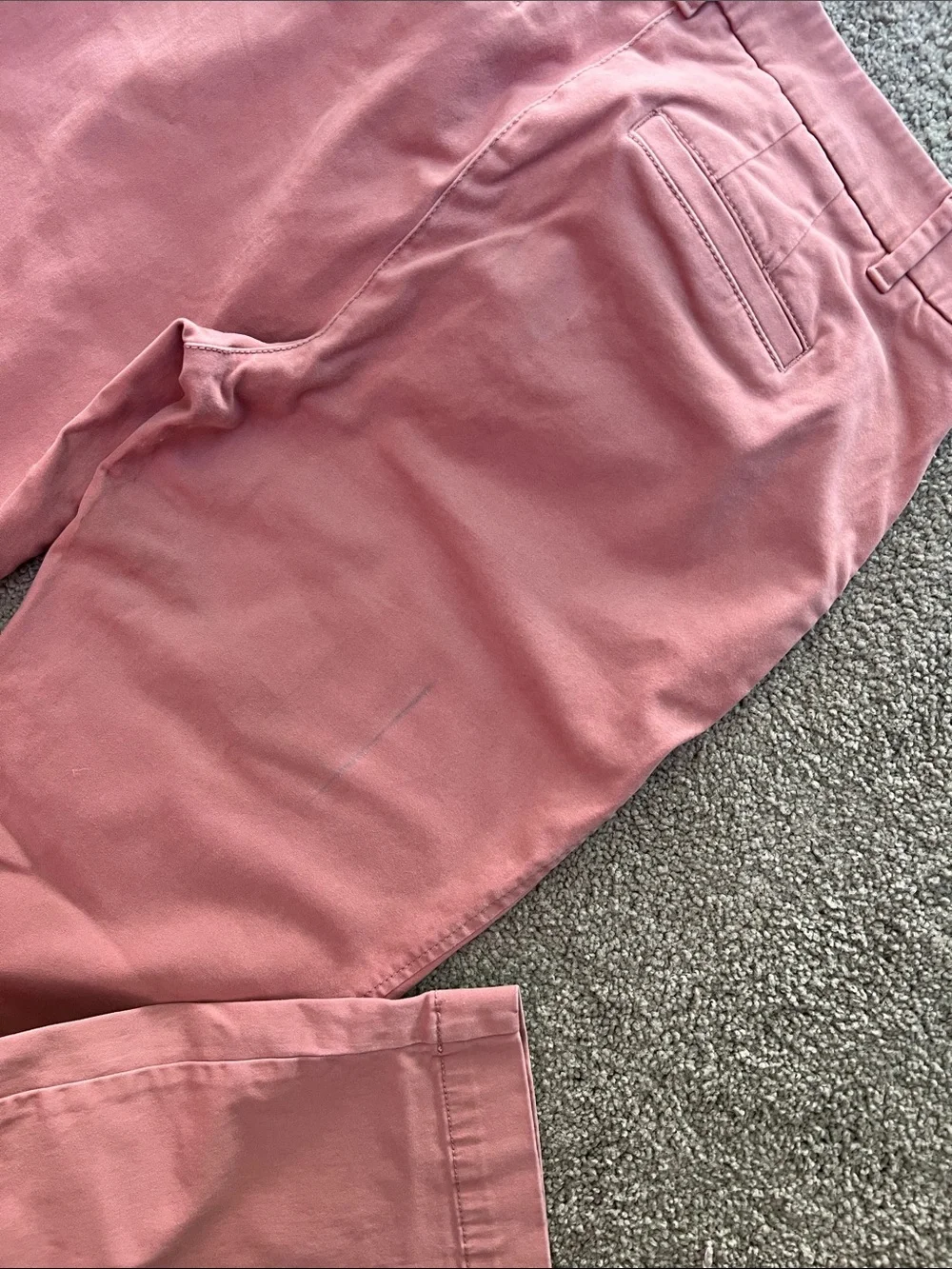 Talbots Pink Buttered Cotton Chinos - Women's Pants